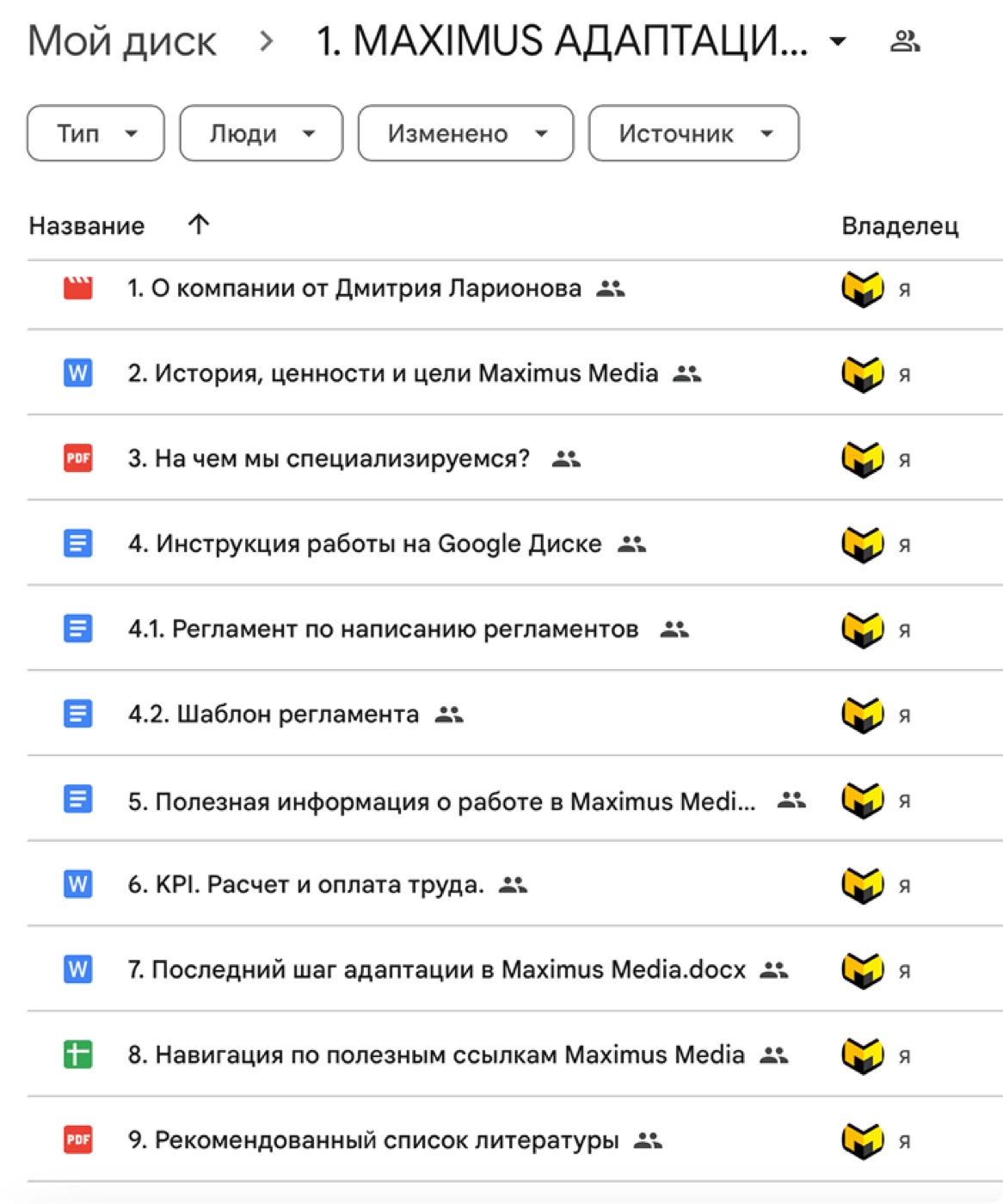 Адаптация сотрудников